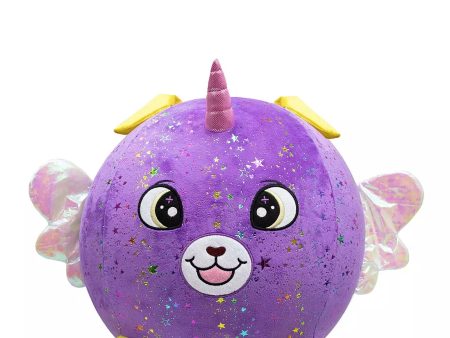 BIGGIES SHINY CORNS XXL INFLATABLE PLUSH BALL - PURPLE DOG Online