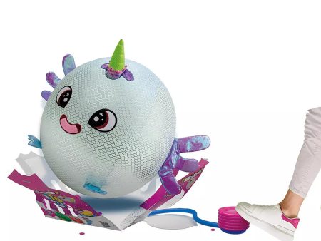 BIGGIES SHINY CORNS XXL INFLATABLE PLUSH BALL - MINT GREEN AXOLOTL Online