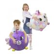 BIGGIES SHINY CORNS XXL INFLATABLE PLUSH BALL - RAINBOW UNICORN Cheap