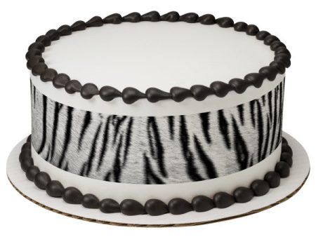 White Tiger Edible Cake Topper Image Strips Hot on Sale