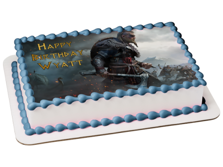 Assassins Creed Valhalla Elvor Edible Cake Topper Image ABPID52180 Online