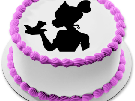 The Princess and the Frog Princess Tiana Silhouette Edible Cake Topper Image ABPID52234 Online Sale