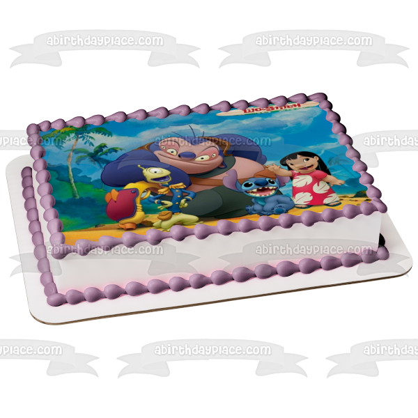 Lilo & Stitch Friends Jumba Jookiba Pleakley Edible Cake Topper Image ABPID52229 Sale