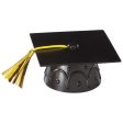 Black Grad Cap with Tassels Layon For Sale