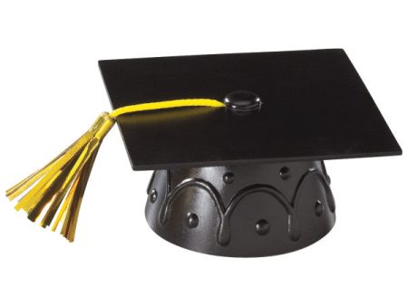 Black Grad Cap with Tassels Layon For Sale