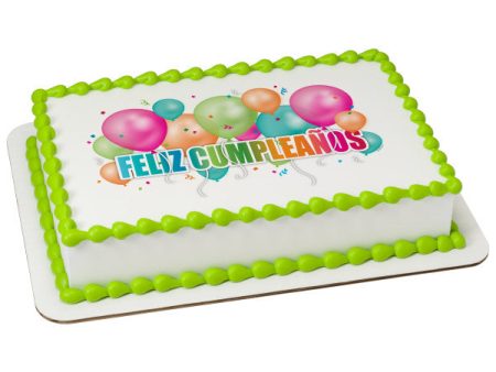 Feliz Cumpleaños Edible Cake Topper Image Online now