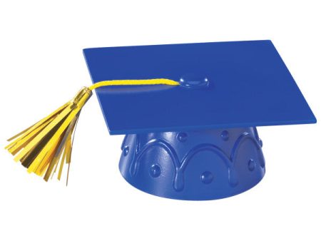 Blue Grad Cap with Tassels Layon For Cheap