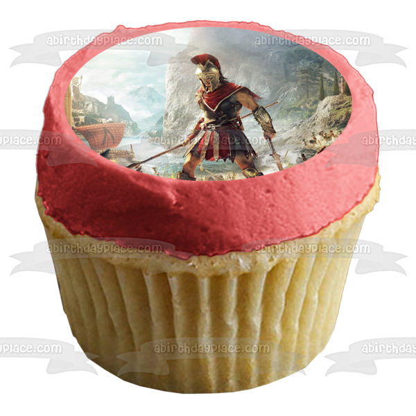 Assassins Creed Odyssey Spartan Edible Cake Topper Image ABPID52177 For Sale