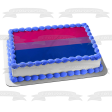 Bisexual Flag Michael Page Pink Blue Purple Bi Edible Cake Topper Image ABPID52207 Supply