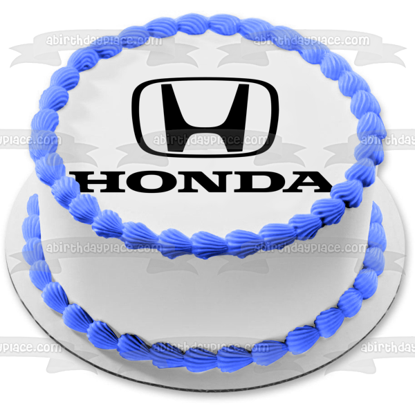 Honda Logo Car Company Black Edible Cake Topper Image ABPID52192 Sale