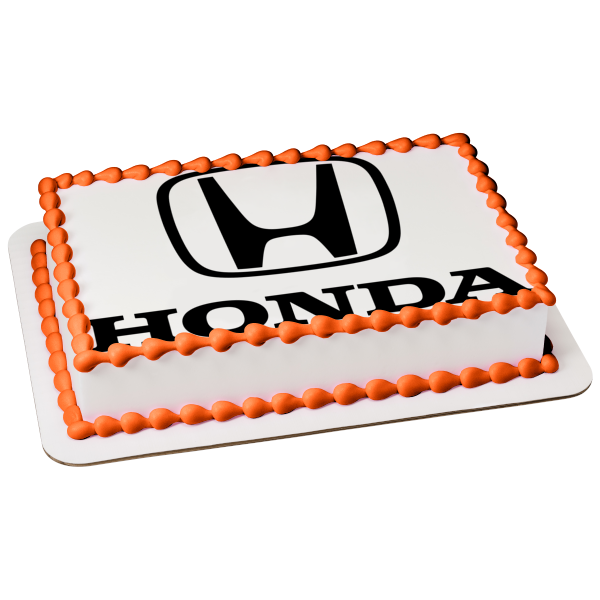 Honda Logo Car Company Black Edible Cake Topper Image ABPID52192 Sale