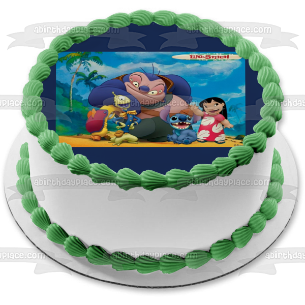 Lilo & Stitch Friends Jumba Jookiba Pleakley Edible Cake Topper Image ABPID52229 Sale