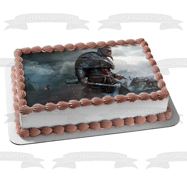 Assassins Creed Valhalla Elvor Edible Cake Topper Image ABPID52180 Online