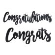 Congratulations Script Assortment Layon Online Sale