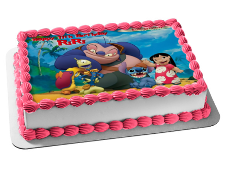 Lilo & Stitch Friends Jumba Jookiba Pleakley Edible Cake Topper Image ABPID52229 Sale