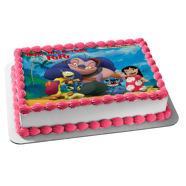 Lilo & Stitch Friends Jumba Jookiba Pleakley Edible Cake Topper Image ABPID52229 Sale