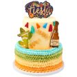 Fiesta Gold Balloon Words Mini Cupcake Layon Supply