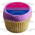 Bisexual Flag Michael Page Pink Blue Purple Bi Edible Cake Topper Image ABPID52207 Supply