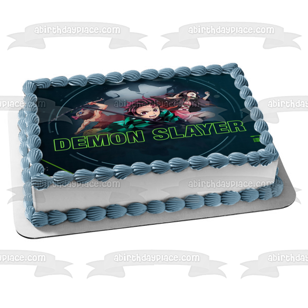 Demon Slayer: Kimetsu No Yaiba Tanjiro Nezukosearch Inosuke Hashibira Edible Cake Topper Image ABPID52244 Sale