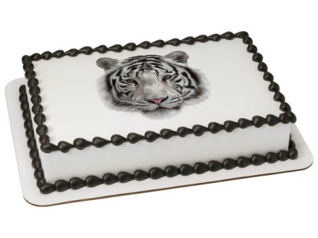 White Tiger Edible Cake Topper Image Supply