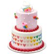 Bright Rainbow Hearts Edible Cake Topper Image Strips For Discount