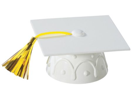 White Grad Cap with Tassels Layon Online Sale