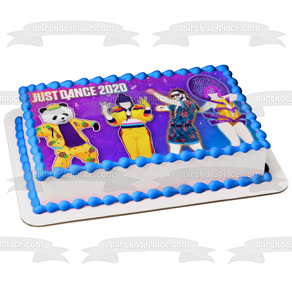 Just Dance 2020 Dancing Game Edible Cake Topper Image ABPID52322 Online Sale