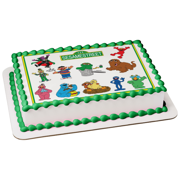 Sesame Street Images Personalizable Edible Cake Topper Image ABPID52261 Discount