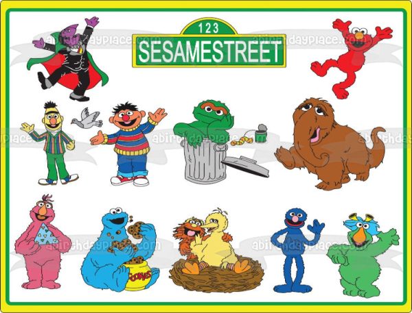 Sesame Street Images Personalizable Edible Cake Topper Image ABPID52261 Discount