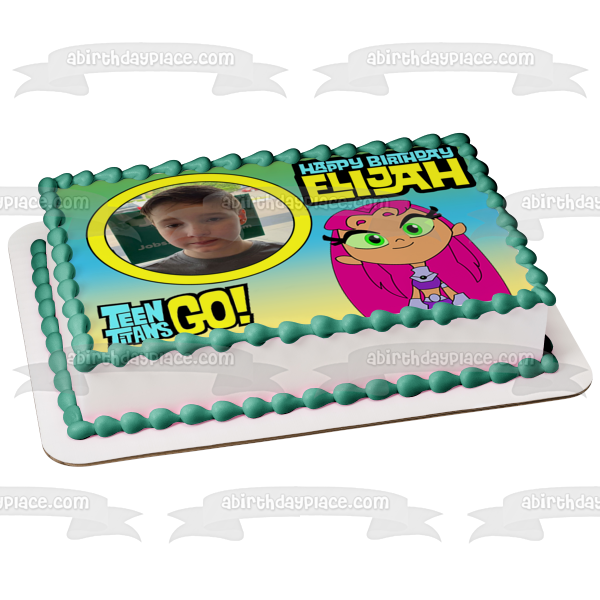 Teen Titans Go! Starfire Add Your Own Photo Frame Personalizable Dc Comic Books Cartoon Princess Koriand r Tamaran Edible Cake Topper Image Frame ABPID52238 Online Hot Sale