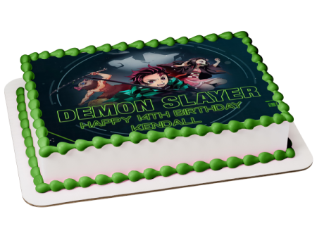 Demon Slayer: Kimetsu No Yaiba Tanjiro Nezukosearch Inosuke Hashibira Edible Cake Topper Image ABPID52244 Sale