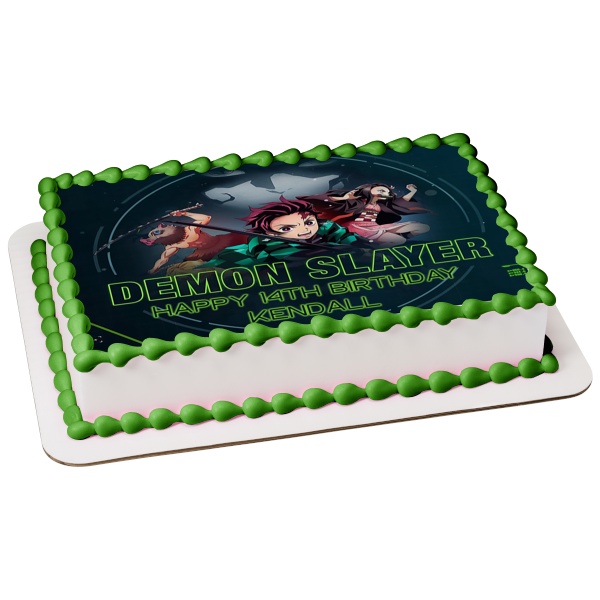 Demon Slayer: Kimetsu No Yaiba Tanjiro Nezukosearch Inosuke Hashibira Edible Cake Topper Image ABPID52244 Sale