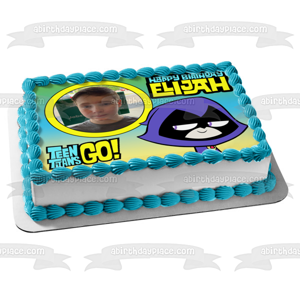 Teen Titans Go! Cyborg Add Your Own Photo Frame Personalizable Booyah! Victor Stone DC Comic Books Cartoon Edible Cake Topper Image Frame ABPID52236 Fashion