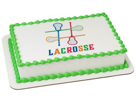 #LACROSSE Edible Cake Topper Image For Discount