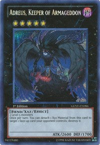 Adreus, Keeper of Armageddon [GENF-EN086] Secret Rare Sale