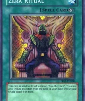 Zera Ritual [PP01-EN010] Secret Rare Sale