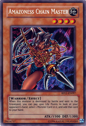 Amazoness Chain Master [RP01-EN097] Secret Rare Cheap