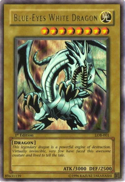 Blue-Eyes White Dragon [LOB-001] Ultra Rare Fashion