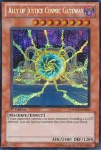 Ally of Justice Cosmic Gateway [HA02-EN022] Secret Rare Online Hot Sale