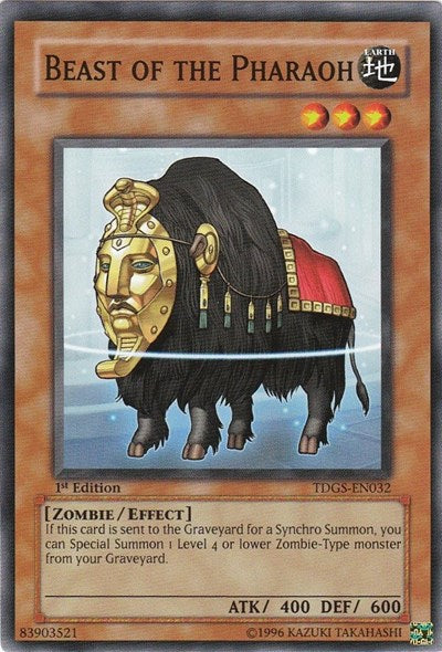 Beast of the Pharaoh [TDGS-EN032] Common For Discount