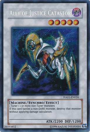 Ally of Justice Catastor [HA01-EN026] Secret Rare Supply